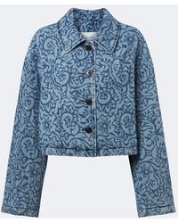 Dries Van Noten - Floral Denim Jacket - Lyst