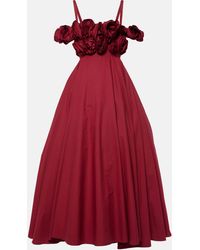 Giambattista Valli - Floral-applique Cotton Gown - Lyst