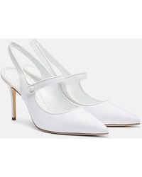Manolo Blahnik - Camparisli 90 Raffia Slingback Pumps - Lyst