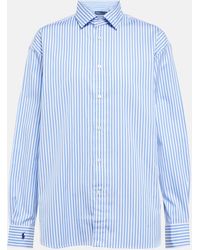 Polo Ralph Lauren - Striped Cotton Poplin Shirt - Lyst