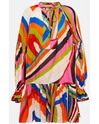 Emilio Pucci - Iride-Print Cotton Minidress - Lyst