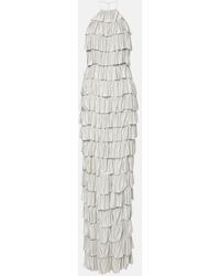 Tom Ford - Robe Longue A Volants Superposes - Lyst