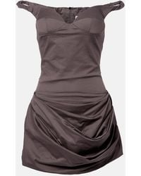 Magda Butrym - Off-Shoulder Cotton-Blend Minidress - Lyst