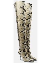 KHAITE - Overknee-Stiefel Colt 100 Aus Leder - Lyst