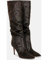 Gianvito Rossi - Hansen Leopard-Print Knee-High Boots - Lyst