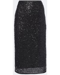 SIR. - Cassia Sequined Midi Skirt - Lyst