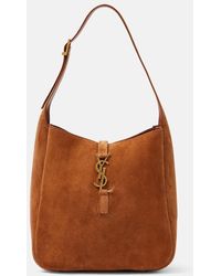 Saint Laurent - Borsa a spalla Le 5 a 7 Small in suede - Lyst