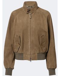 Ralph Lauren - Suede Bomber Jacket - Lyst