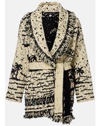 Alanui - Ocean Whispers Fringed Wool-Blend Cardigan - Lyst