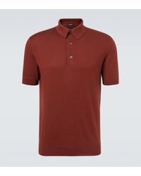 ZEGNA - Cotton Polo Shirt - Lyst