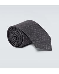 Gucci - Horsebit Silk Jacquard Tie - Lyst