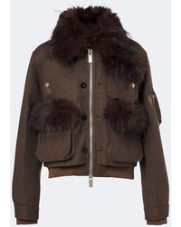 Sacai - Wool Blouson Jacket - Lyst