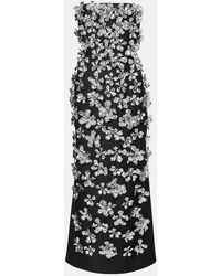 Emilia Wickstead - Leilani Embellished Strapless Gown - Lyst