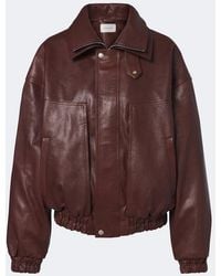 Magda Butrym - Leather Blouson Jacket - Lyst
