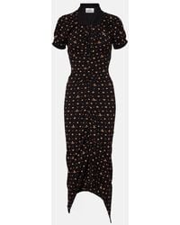 Vivienne Westwood - Pulling Draped Cotton Midi Dress - Lyst