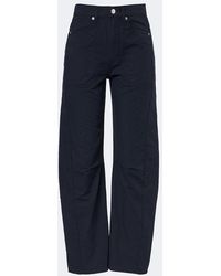 Veronica Beard - Sloan Cotton Barrel-Leg Pants - Lyst