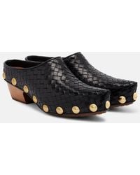 Bottega Veneta - Gondola Intrecciato Studded Leather Clogs - Lyst