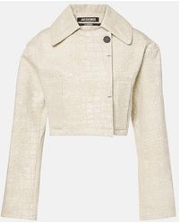 Jacquemus - Marino De Nimes Cotton Cropped Long Sleeve Jacket - Lyst