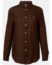 Polo Ralph Lauren - Chemise En Lin A Logo - Lyst