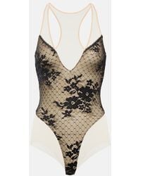 Wolford - X N21 Monica Lace-Paneled Bodysuit - Lyst