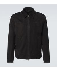 Brioni - Suede Blouson Jacket - Lyst