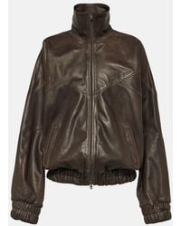 Acne Studios - Chaqueta Bomber Letty De Piel - Lyst