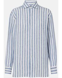 Ralph Lauren - Capri Striped Linen Shirt - Lyst