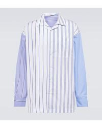 JW Anderson - Striped Cotton-blend Shirt - Lyst