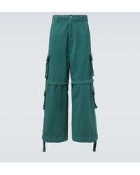 ERL - High-Rise Cotton Cargo Pants - Lyst