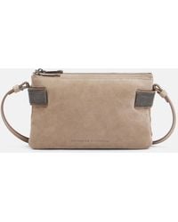 Brunello Cucinelli - Bolso Al Hombro Essence Small De Ante Con Cuentas Monili - Lyst
