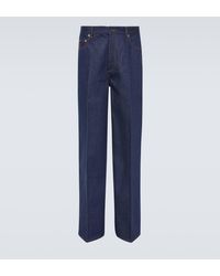 Valentino - Mid-rise Wide-leg Jeans - Lyst