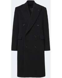 Lardini - Double-Breasted Virgin Wool Coat - Lyst