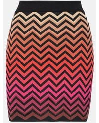 Missoni - Mini-Jupe Zig Zag En Coton Melange - Lyst
