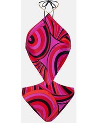 PUCCI - Iride Cutout Swimsuit - Lyst