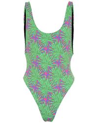 Reina Olga Costume intero Funky a stampa - Verde