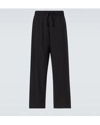 Ami Paris - Virgin Wool Gabardine Straight Pants - Lyst