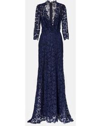 Monique Lhuillier - Robe Aus Spitze - Lyst