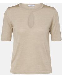 Max Mara - Valido Silk And Cashmere Top - Lyst