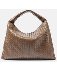 Bottega Veneta - Hop Large Intrecciato Leather Shoulder Bag - Lyst