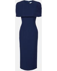 Roland Mouret - Caped Crepe Cocktail Dress - Lyst