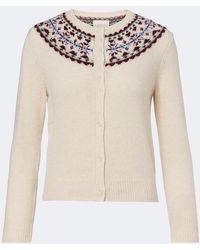 Doen - Olympe Fair Isle Cashmere Cardigan - Lyst