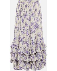 Polo Ralph Lauren - Floral Cotton Maxi Skirt - Lyst