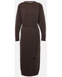 Max Mara - Virgin Wool Midi Dress - Lyst