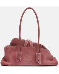 The Attico - La Passeggiata Small Suede Tote Bag - Lyst