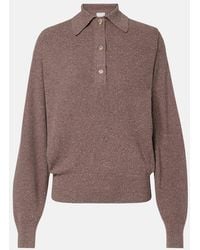 Calvin Klein - Helga Silk Polo Sweater - Lyst