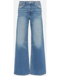 RE/DONE - Mid-Rise Wide-Leg Jeans - Lyst