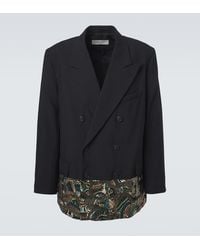 Dries Van Noten - Embellished Double-Breasted Wool Blazer - Lyst
