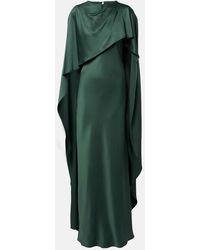Jonathan Simkhai - Izel Caped Satin Gown - Lyst