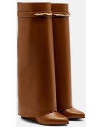 Givenchy - Shark 95 Leather Knee-High Boots - Lyst