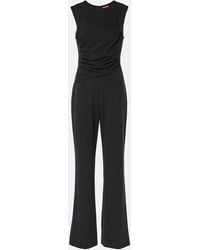 STAUD - Jagger Draped Jersey Jumpsuit - Lyst